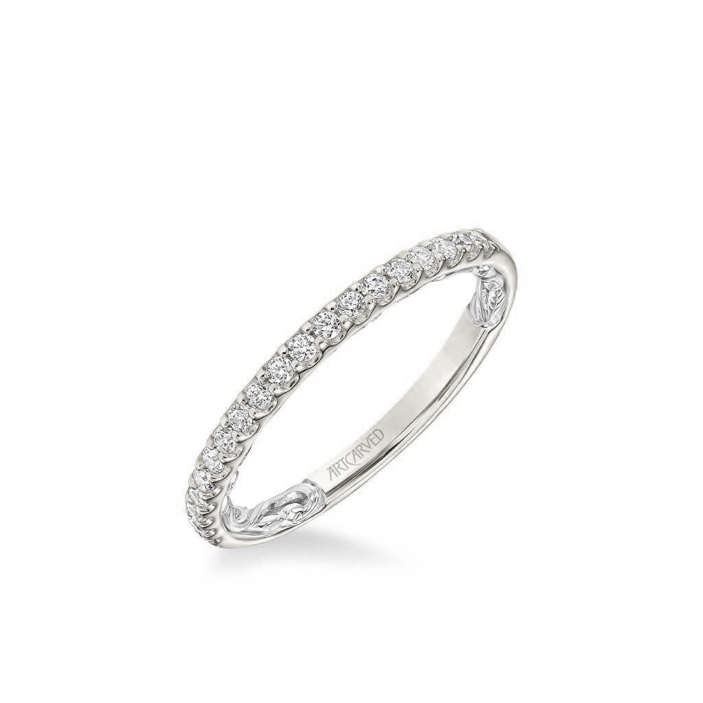 Mellie Lyric Collection Classic Diamond Wedding Band