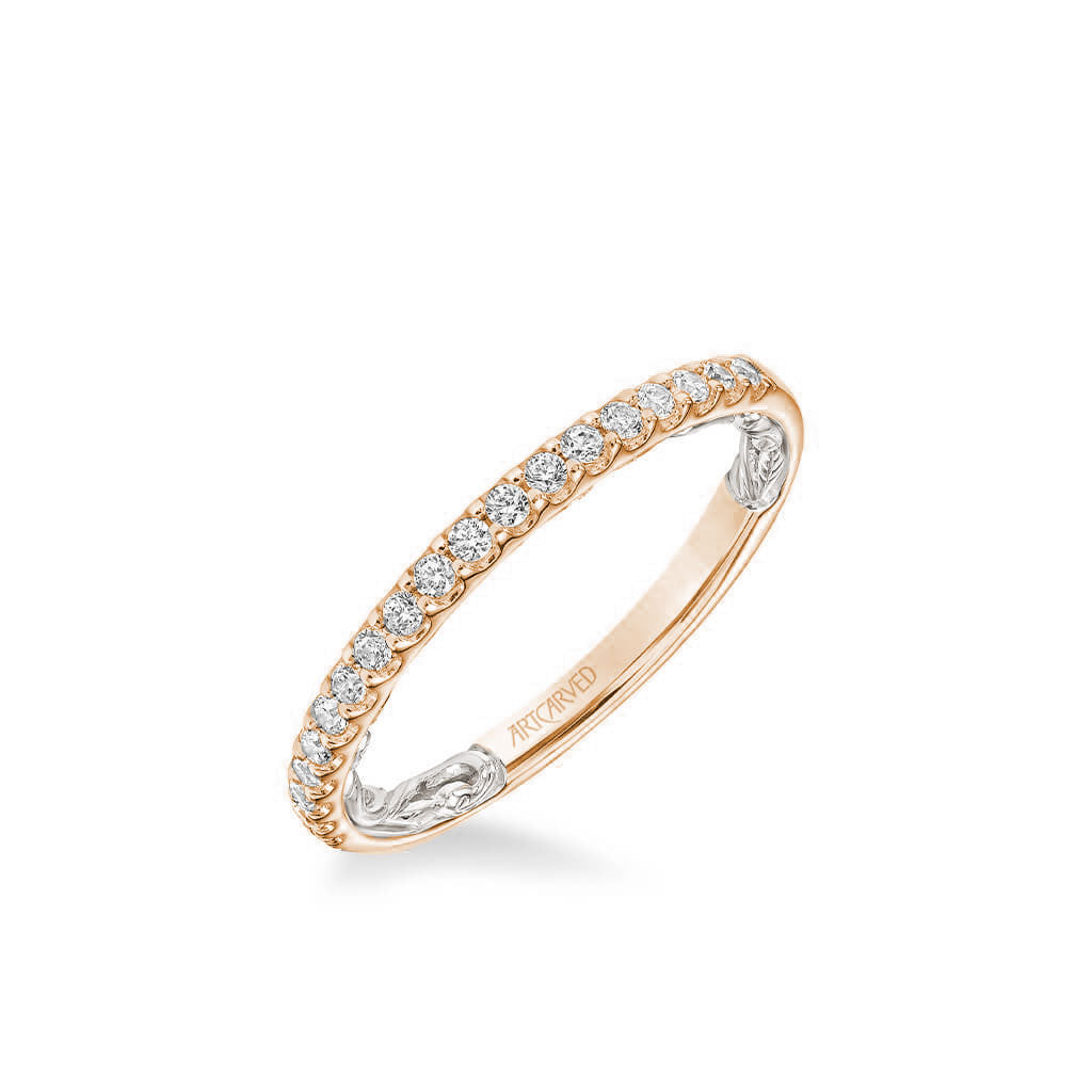 Mellie Lyric Collection Classic Diamond Wedding Band