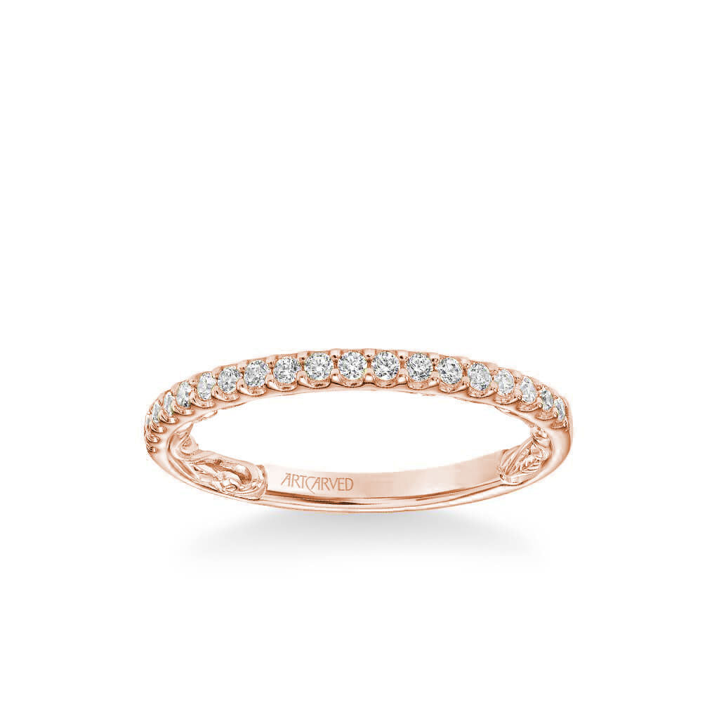 Mellie Lyric Collection Classic Diamond Wedding Band