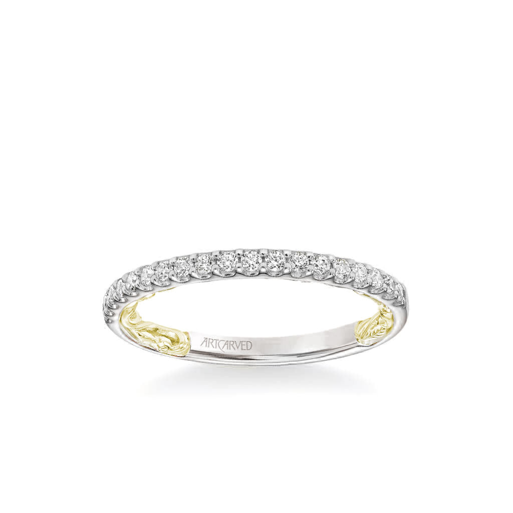 Mellie Lyric Collection Classic Diamond Wedding Band