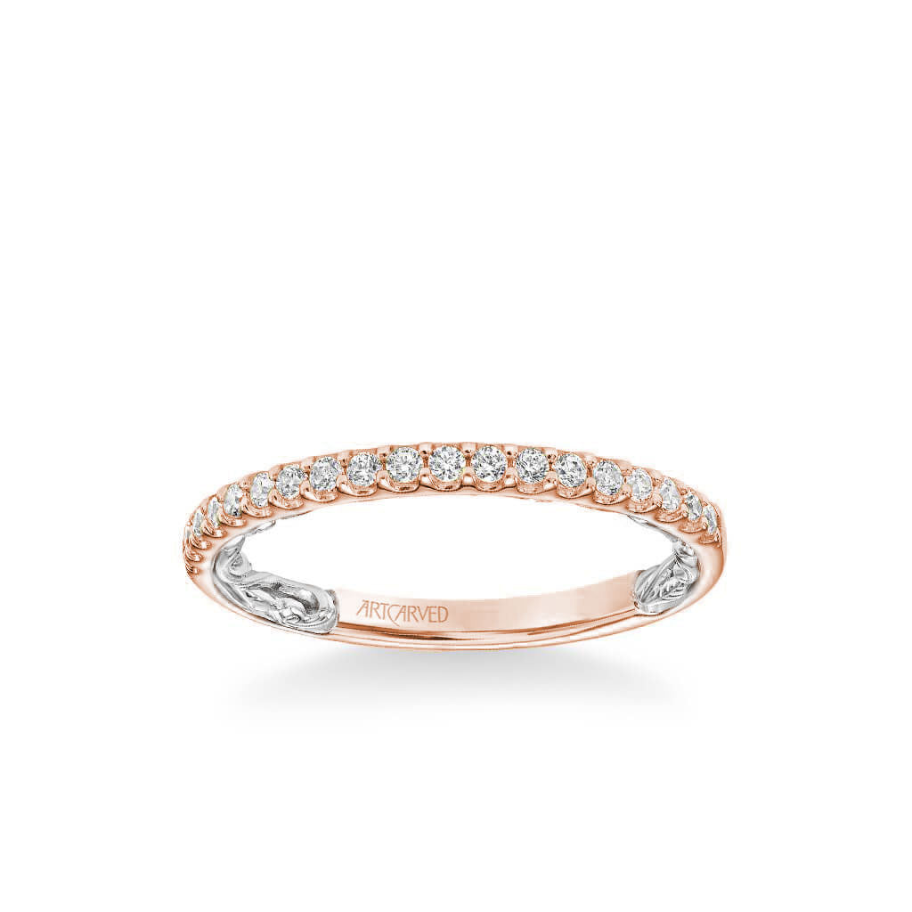 Mellie Lyric Collection Classic Diamond Wedding Band