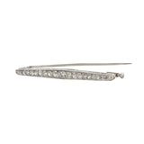 Victorian Era Platinum and Diamond Stick Pin