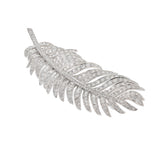 Platinum/18KT Yellow Gold Palm Leaf Diamond Brooch