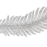 Platinum/18KT Yellow Gold Palm Leaf Diamond Brooch