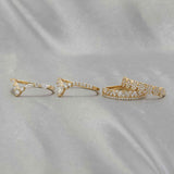 18KT Yellow Gold Round and Baguette Diamond Fancy Design Ring