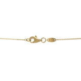 14KT Yellow Gold Mini Cross Adjustable Necklace