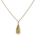 14KT Yellow Gold Teardrop Pendant Necklace