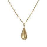 14KT Yellow Gold Teardrop Pendant Necklace