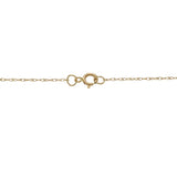 14KT Yellow Gold Turquoise Evil Eye Pendant Necklace