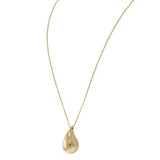 14KT Yellow Gold Raindrop Pendant Necklace