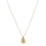 14KT Yellow Gold Raindrop Pendant Necklace
