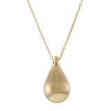 14KT Yellow Gold Raindrop Pendant Necklace