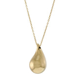 14KT Yellow Gold Raindrop Pendant Necklace