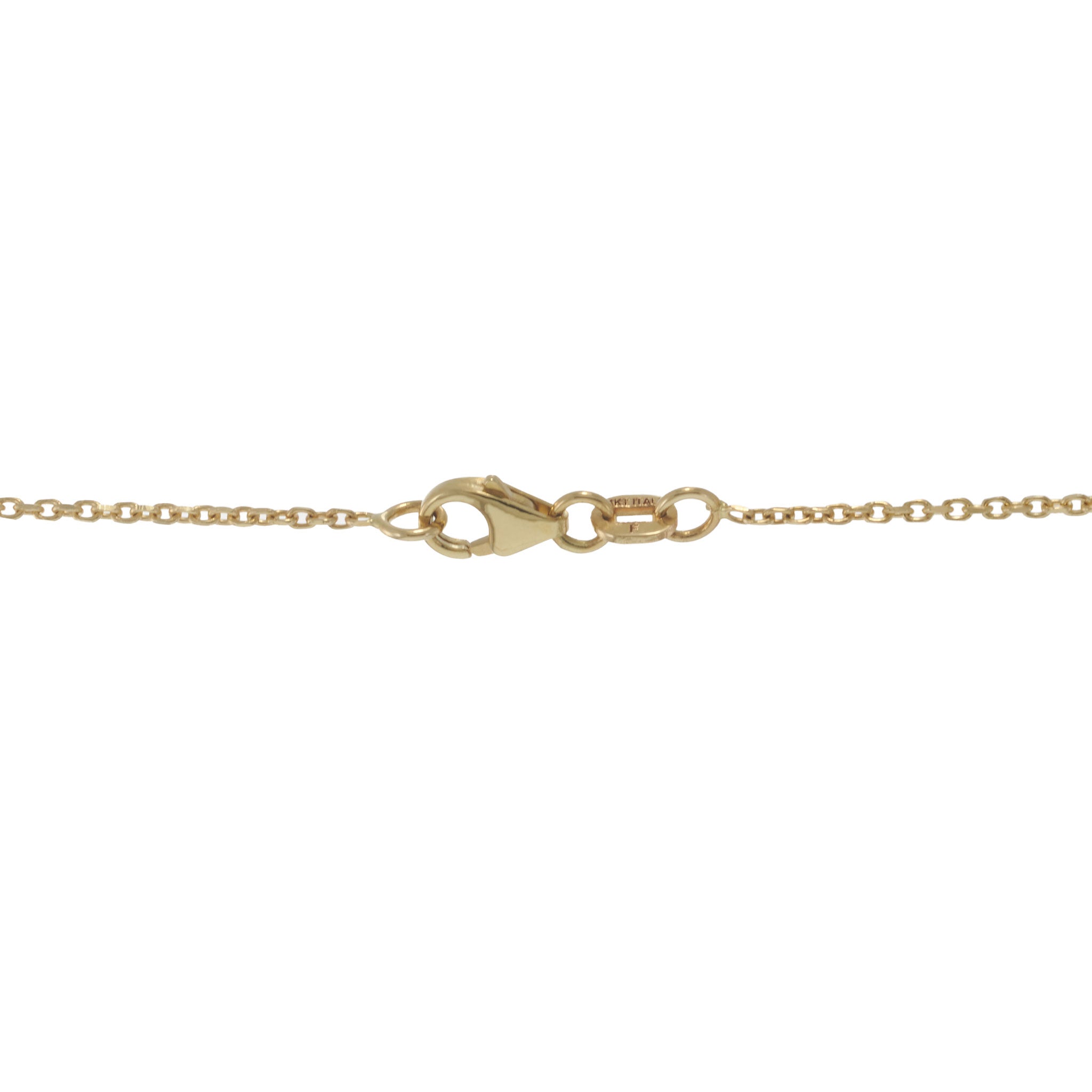14KT Yellow Gold Graduated Diamond-Cut Bead Adjustable Necklace