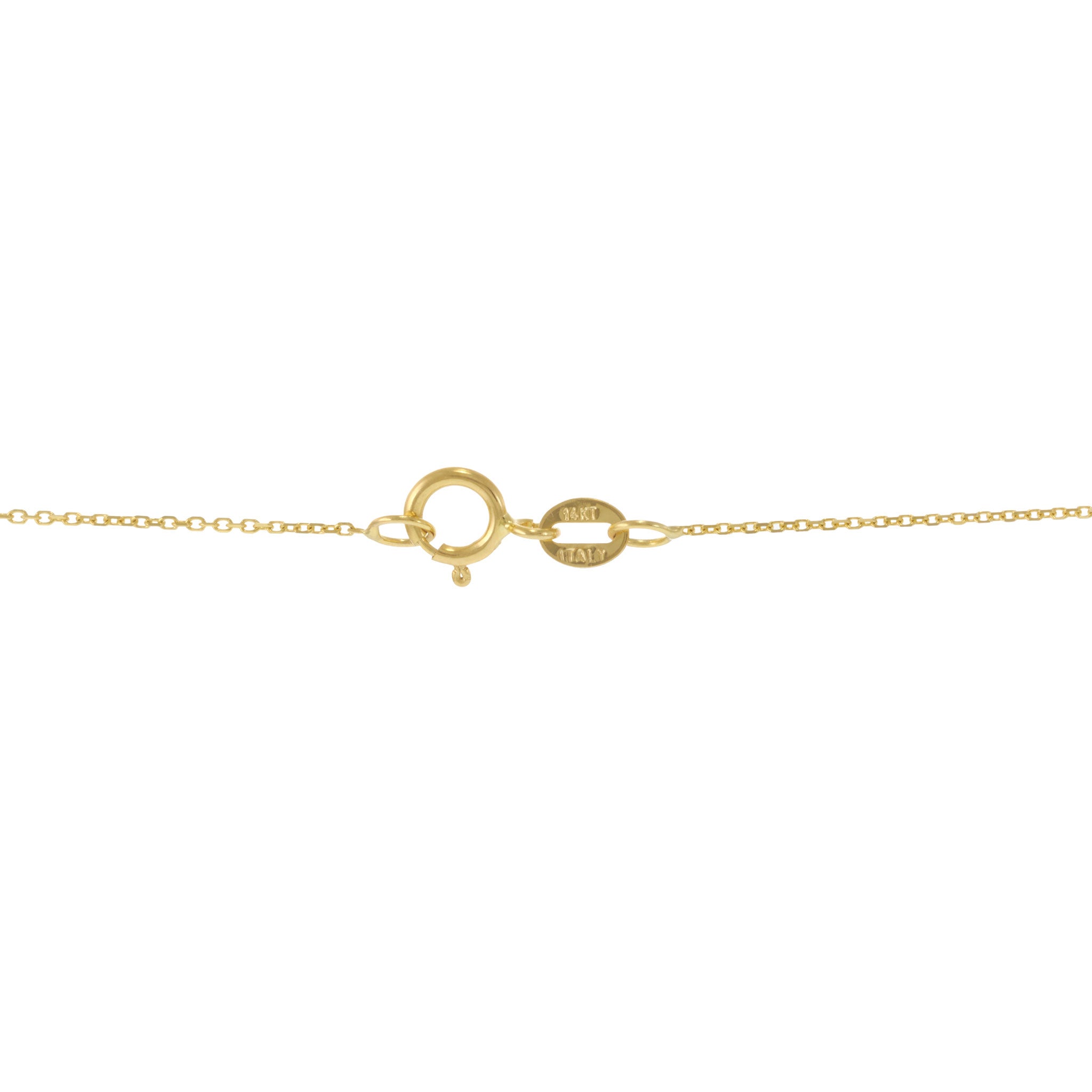 14KT Yellow Gold Leaf Pendant Necklace
