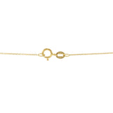 14KT Yellow Gold Leaf Pendant Necklace