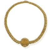 Vintage 14KT Yellow Gold S-Link Necklace with 1994 $5 Gold Eagle Coin