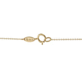14KT Yellow Gold Padlock Adjustable Necklace