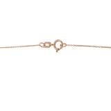 14KT Rose Gold 3D Cube Adjustable Necklace