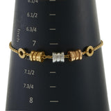 Pre-Owned Bvlgari B.Zero1 Three Station Bracelet in 18KT Tricolor Gold