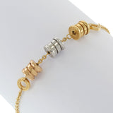 Pre-Owned Bvlgari B.Zero1 Three Station Bracelet in 18KT Tricolor Gold