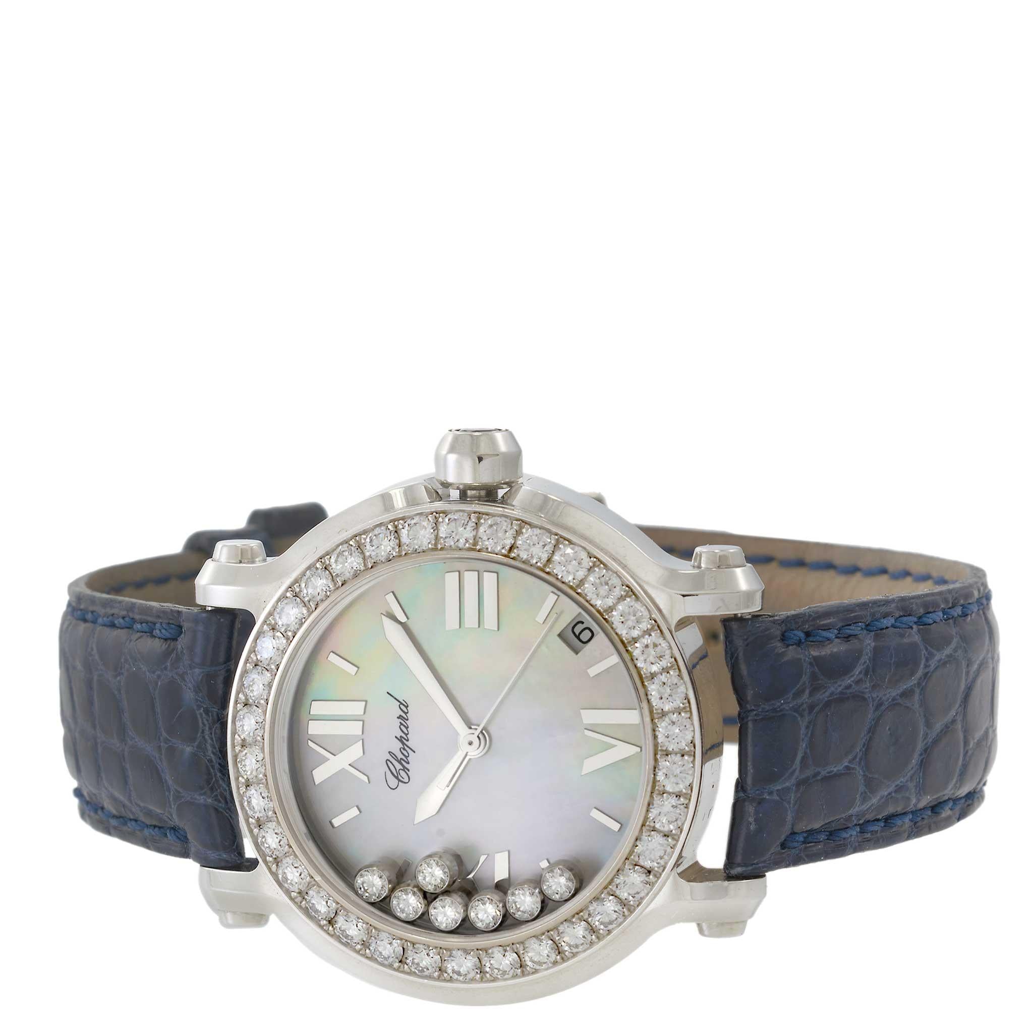Chopard Happy Sport Ref. 27/8476-20 – 36MM Steel – Diamond Bezel & Dial