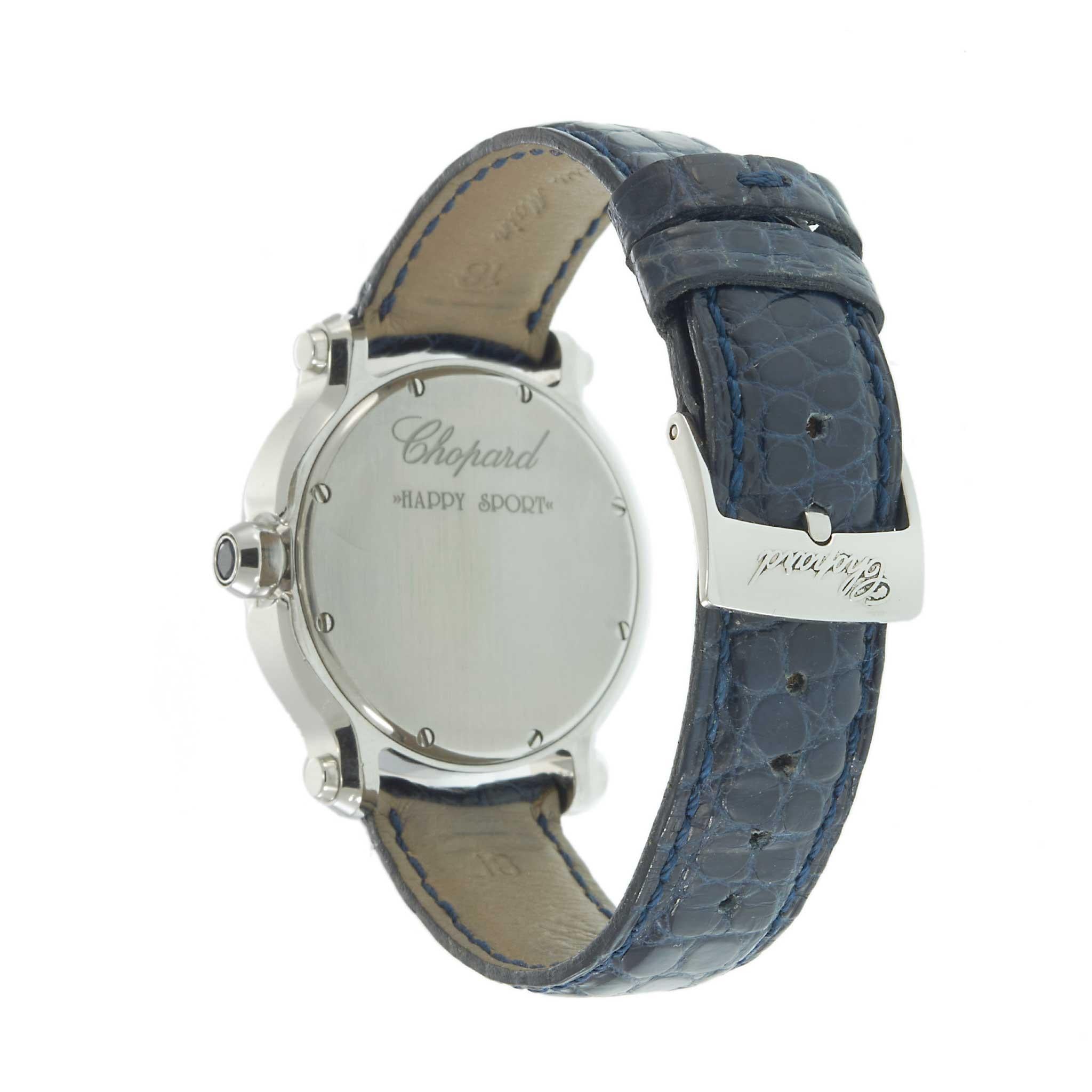 Chopard Happy Sport Ref. 27/8476-20 – 36MM Steel – Diamond Bezel & Dial