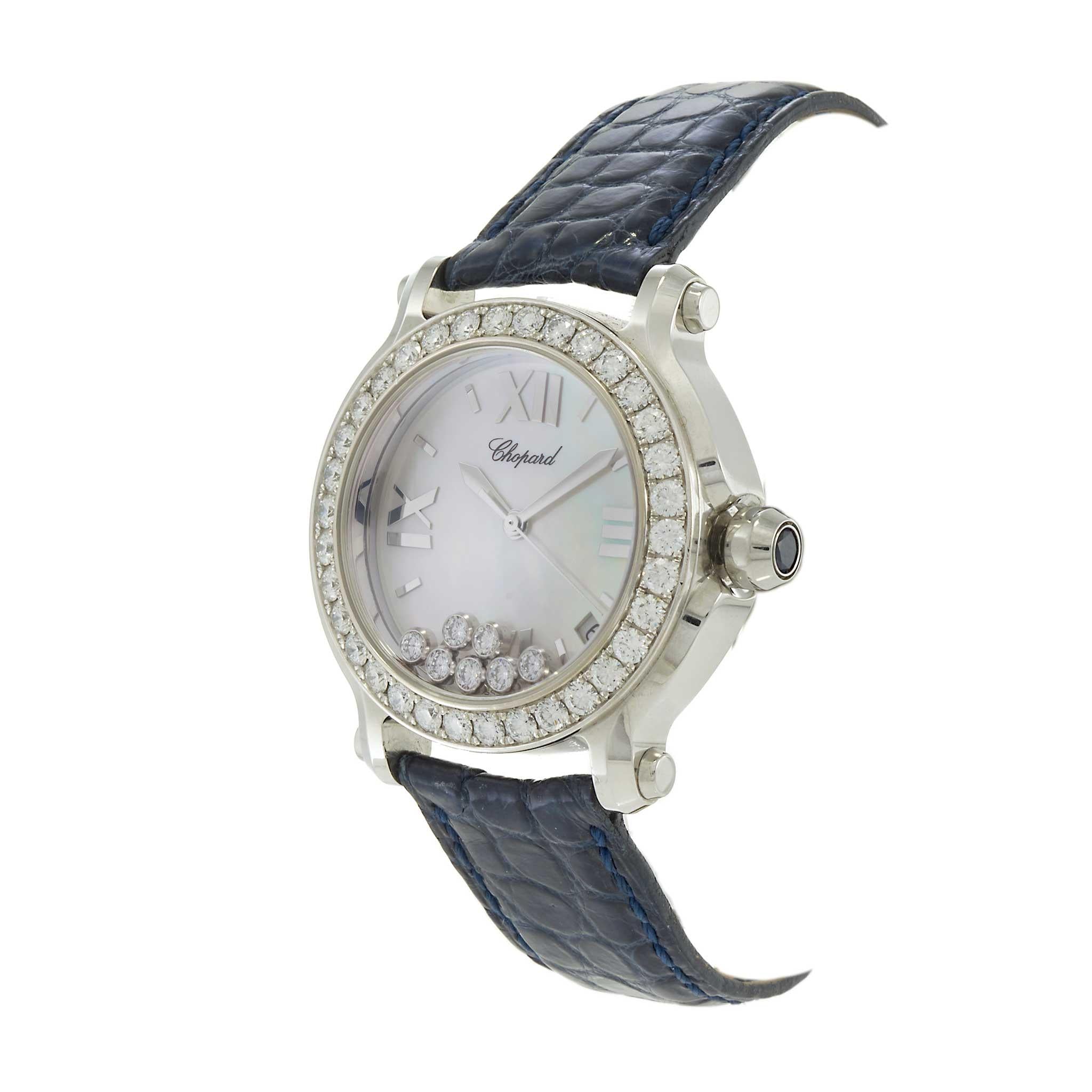 Chopard Happy Sport Ref. 27/8476-20 – 36MM Steel – Diamond Bezel & Dial