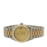 Rolex Midsize 31MM Tridor Datejust Ref. 68279 in 18KT White, Yellow & Rose Gold