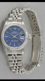 Rolex Lady-Datejust 26MM Stainless Steel Blue Dial-69160
