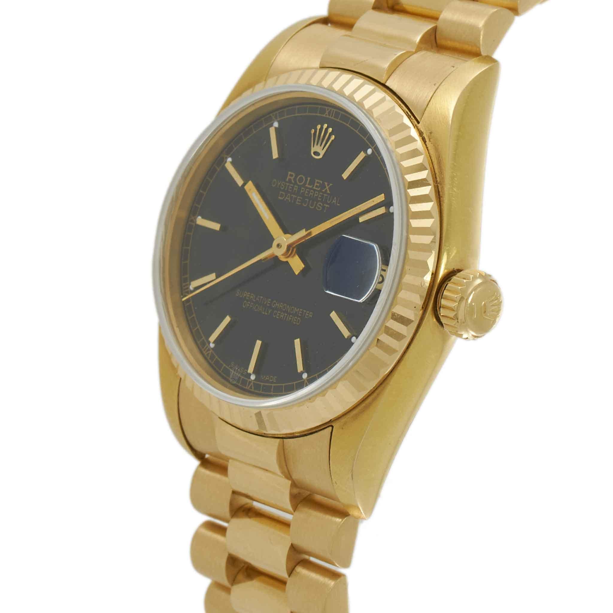 Rolex Datejust 31MM Ref. 68278 – Black Dial