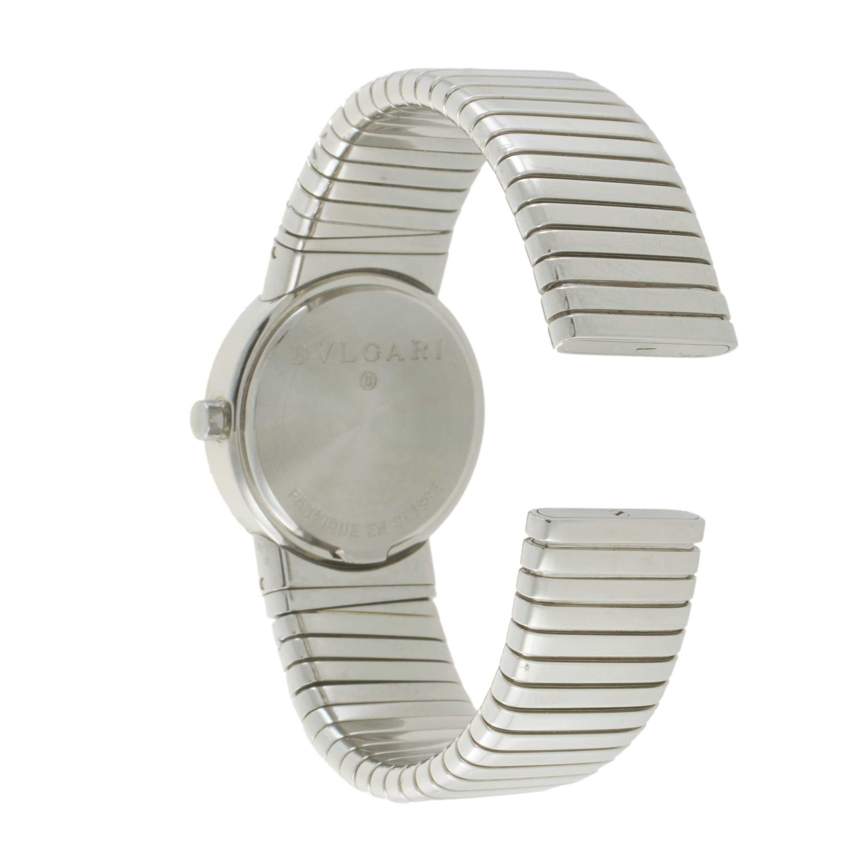 Bvlgari Tubogas Ref. BB26 2TS – Stainless Steel, Black Dial, Quartz