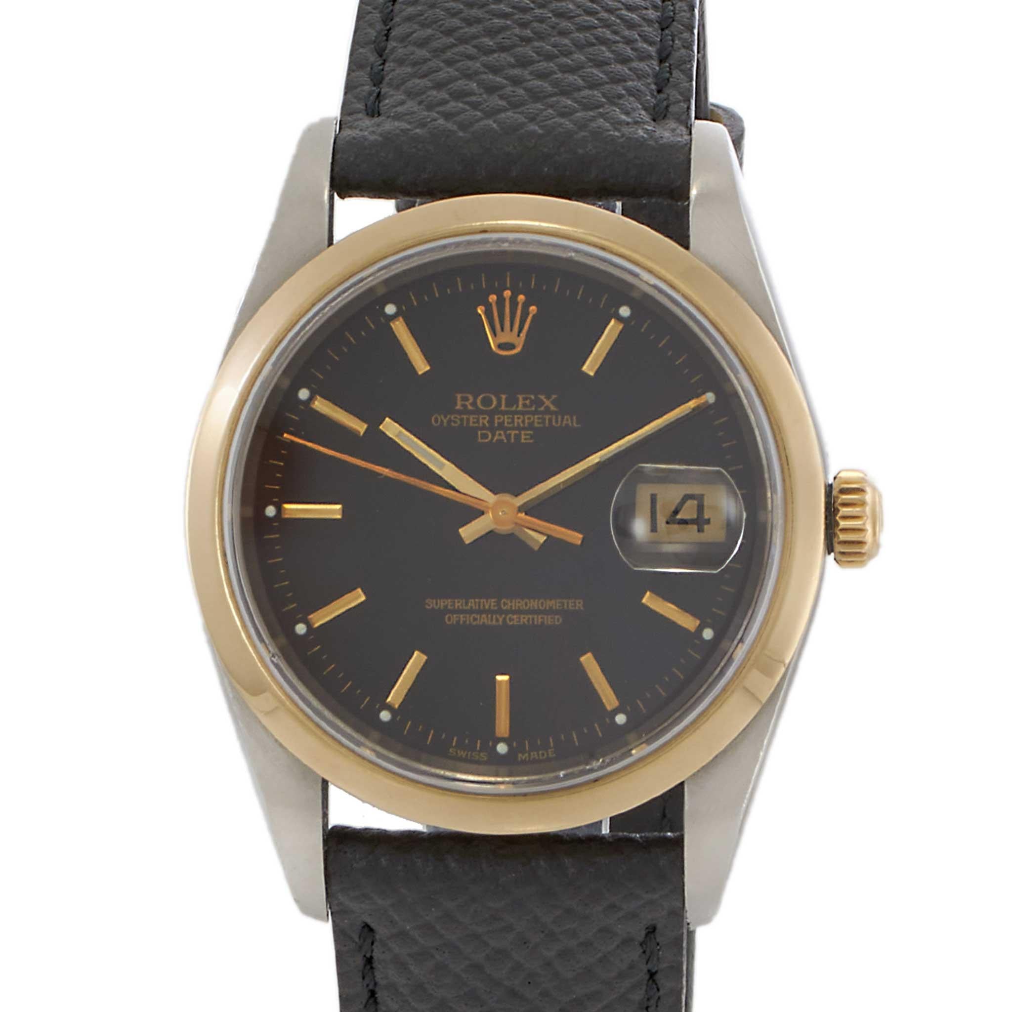 Rolex Oyster Perpetual Date Ref. 15203-Black Dial