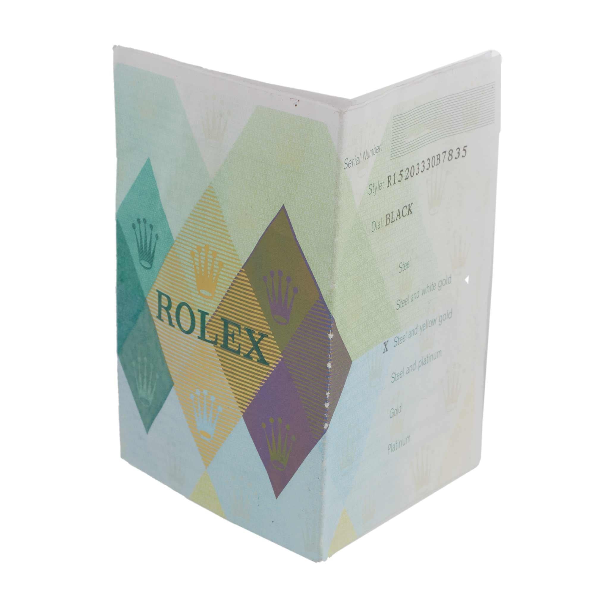 Rolex Oyster Perpetual Date Ref. 15203-Black Dial