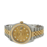 Rolex Datejust Steel Yellow Gold Anniversary Diamond Dial Ref. 116233
