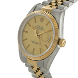 Rolex Datejust Ref. 16233 36MM Steel & 18KT Yellow Gold – Champagne Dial