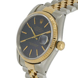 Vintage 1989 Rolex Datejust Ref. 16233 – Black Tapestry Dial