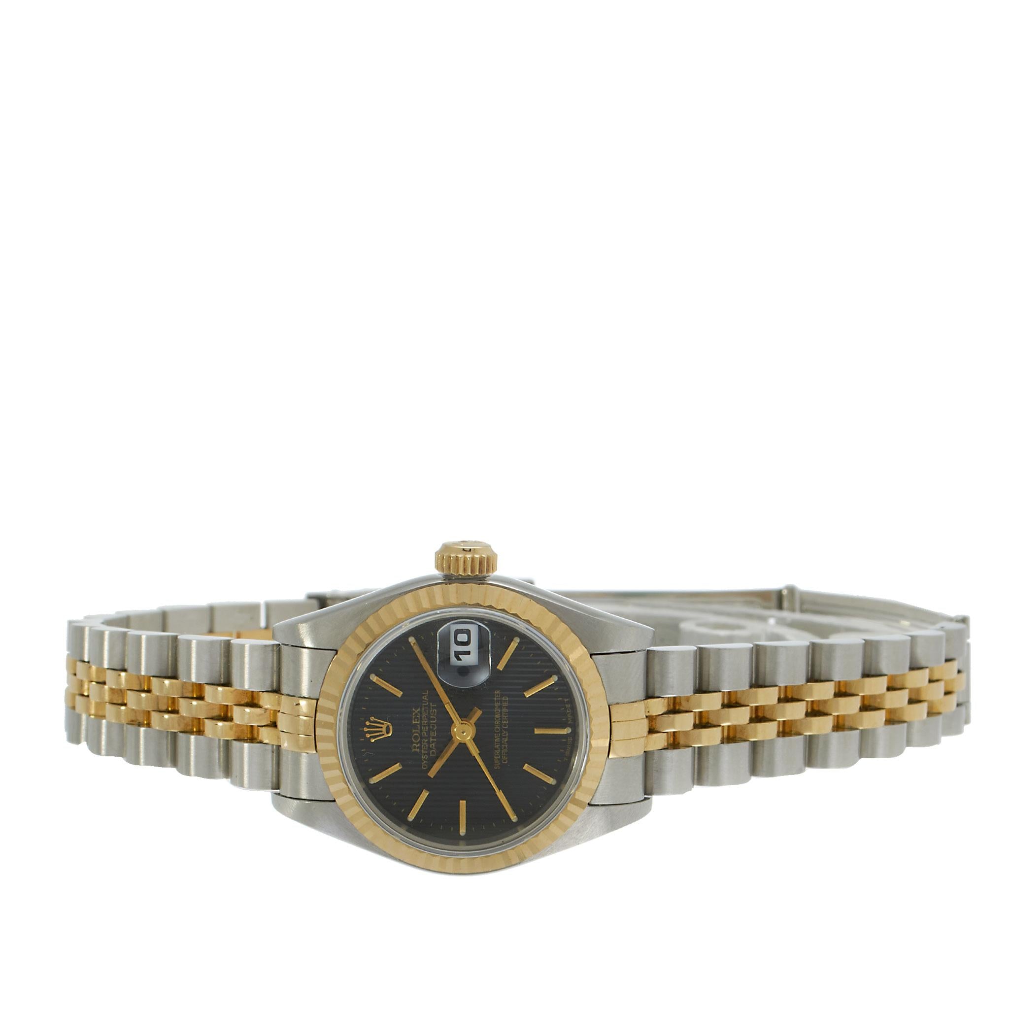 Rolex Lady-Datejust Ref. 69173 26MM Steel & 18KT Yellow Gold – Black Dial