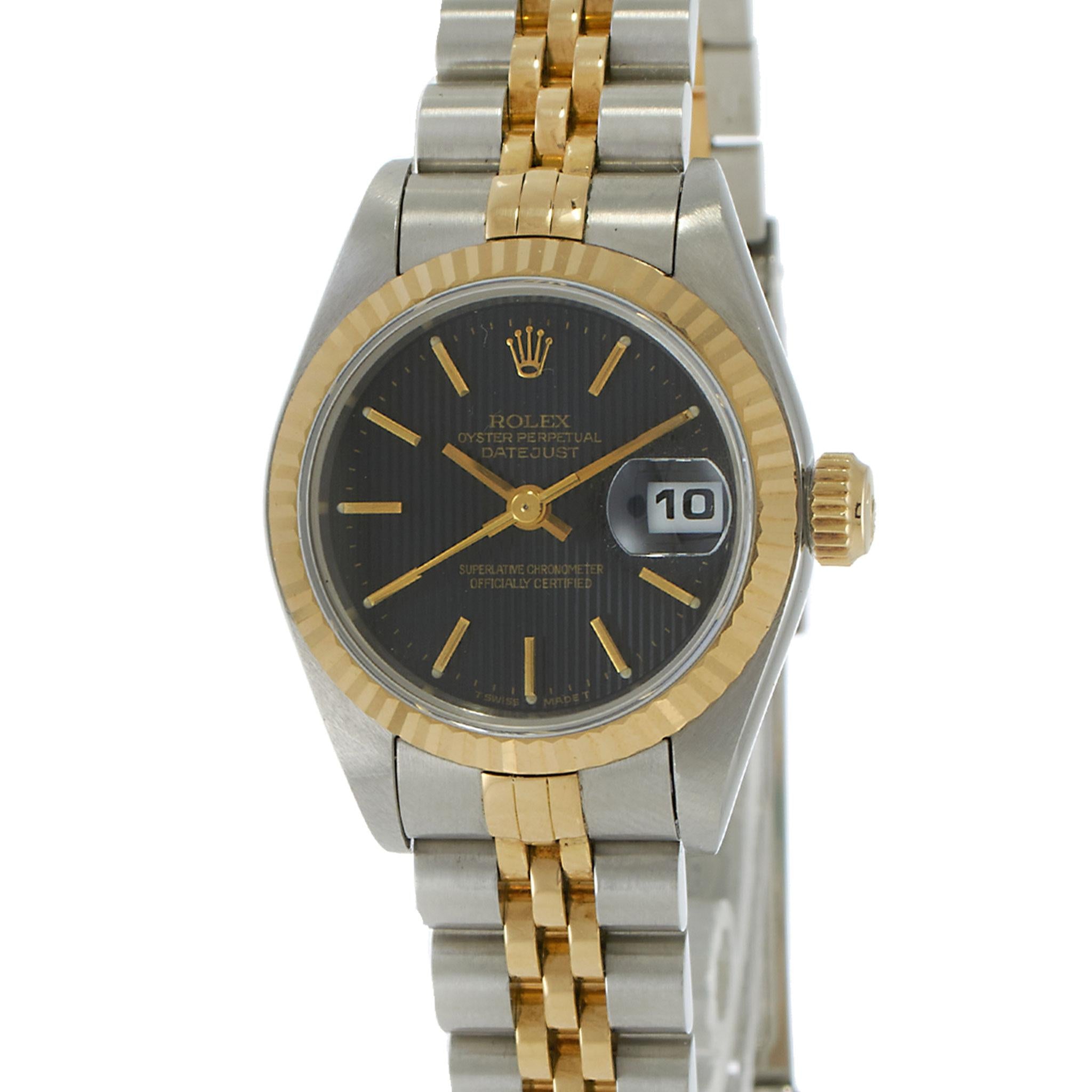 Rolex Lady-Datejust Ref. 69173 26MM Steel & 18KT Yellow Gold – Black Dial