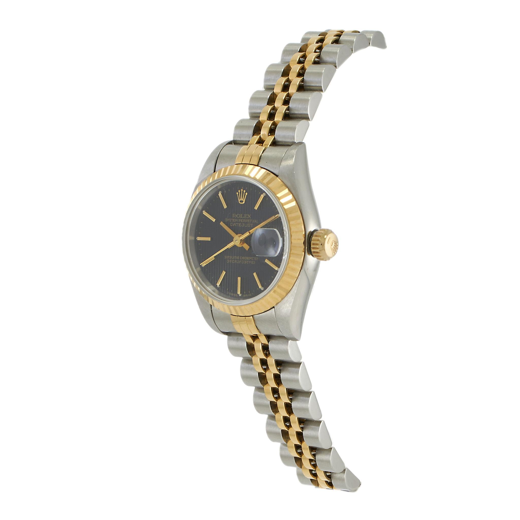 Rolex Lady-Datejust Ref. 69173 26MM Steel & 18KT Yellow Gold – Black Dial