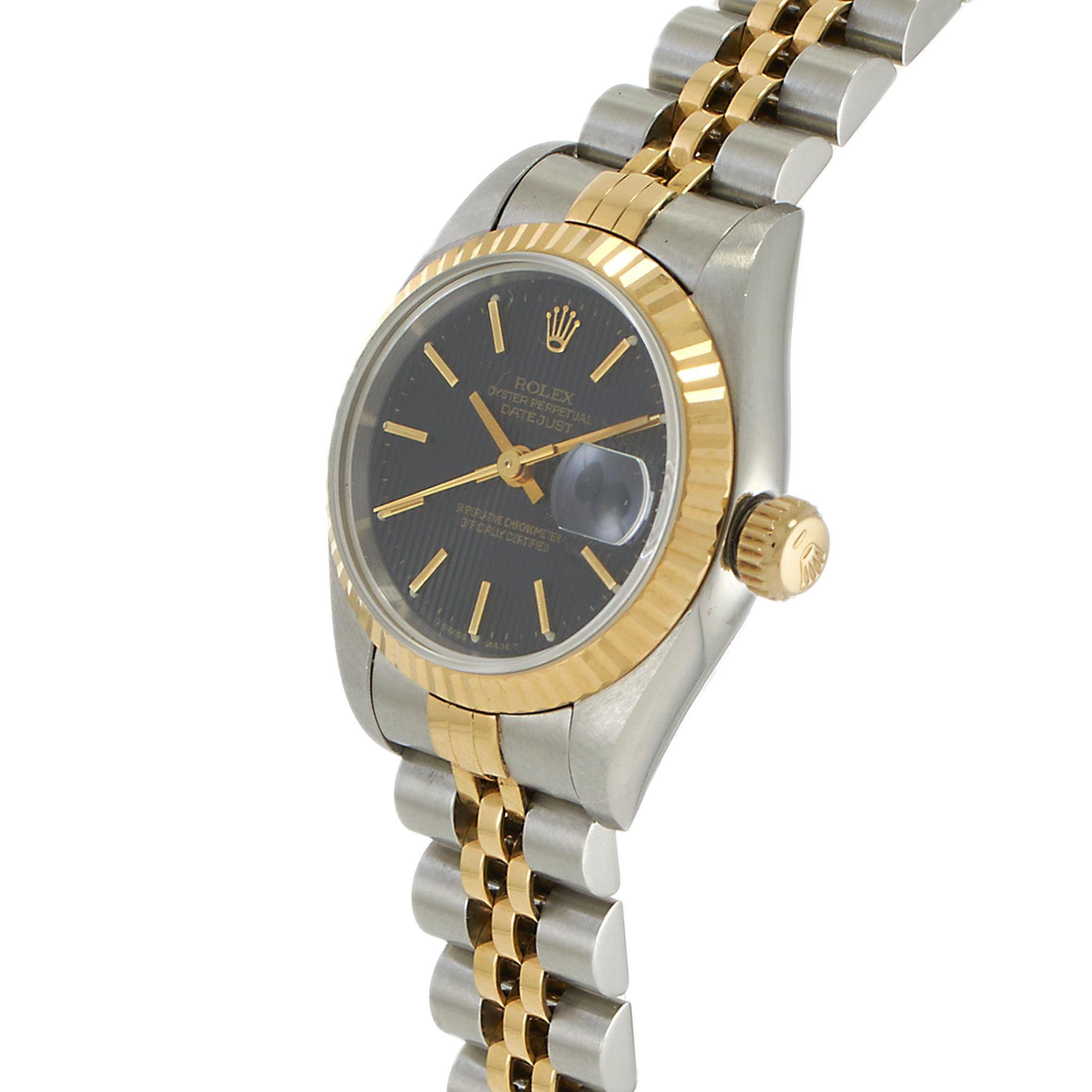 Rolex Lady-Datejust Ref. 69173 26MM Steel & 18KT Yellow Gold – Black Dial