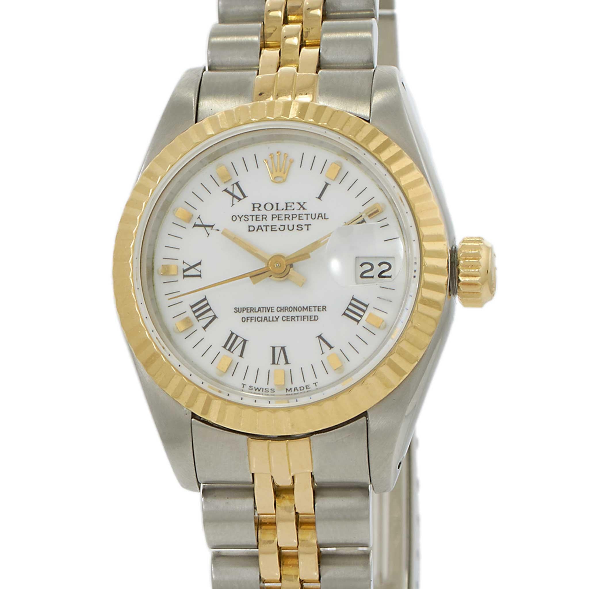 Rolex Lady-Datejust Ref. 69173 26MM Steel & 18KT Yellow Gold-White Dial