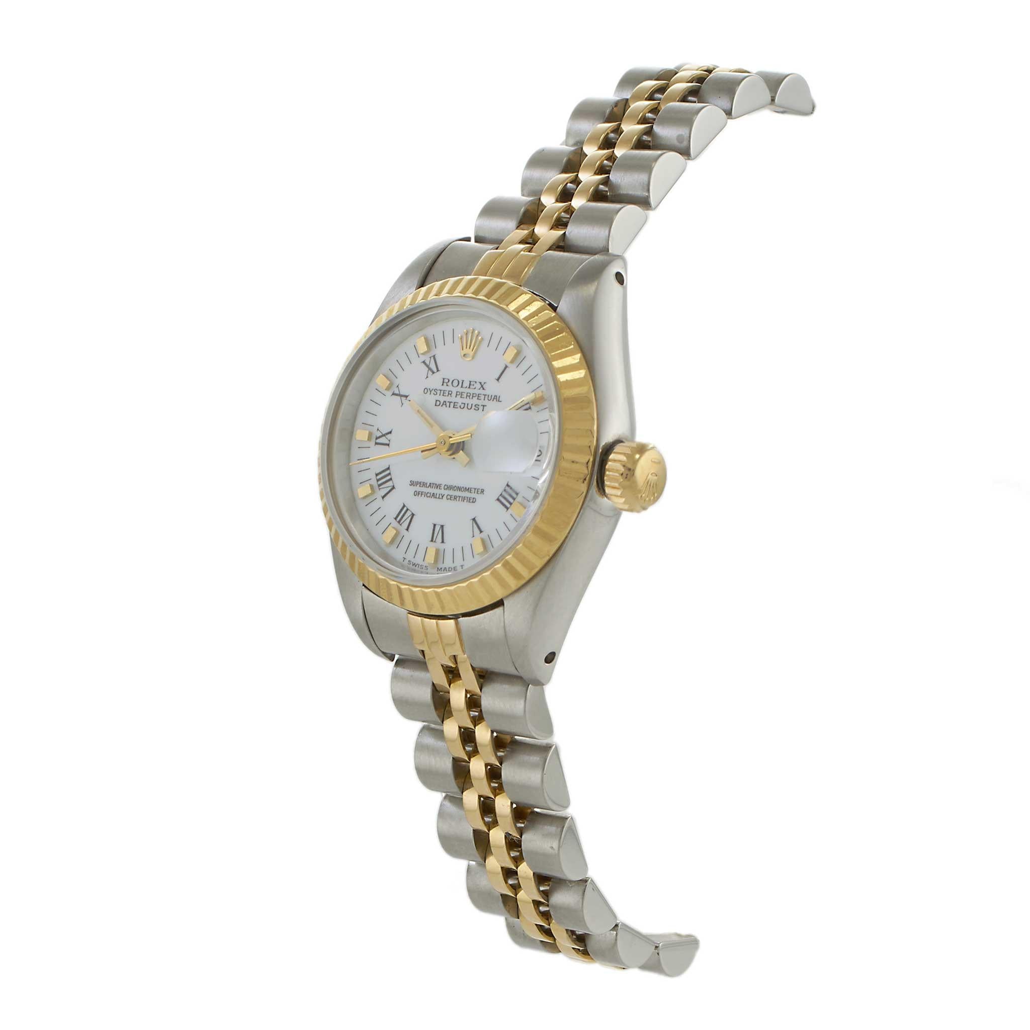 Rolex Lady-Datejust Ref. 69173 26MM Steel & 18KT Yellow Gold-White Dial