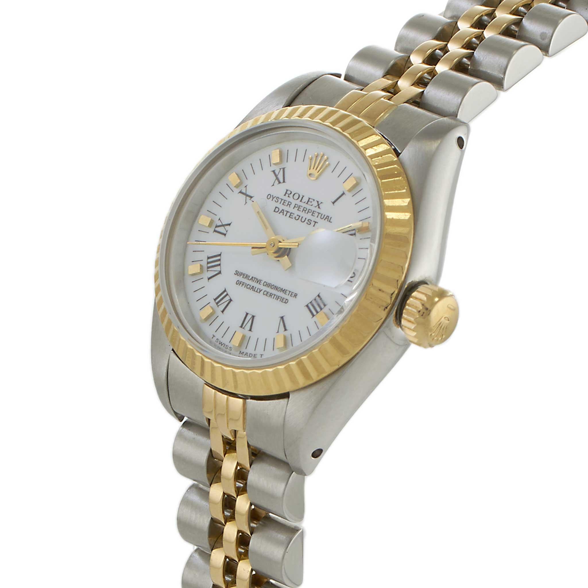 Rolex Lady-Datejust Ref. 69173 26MM Steel & 18KT Yellow Gold-White Dial