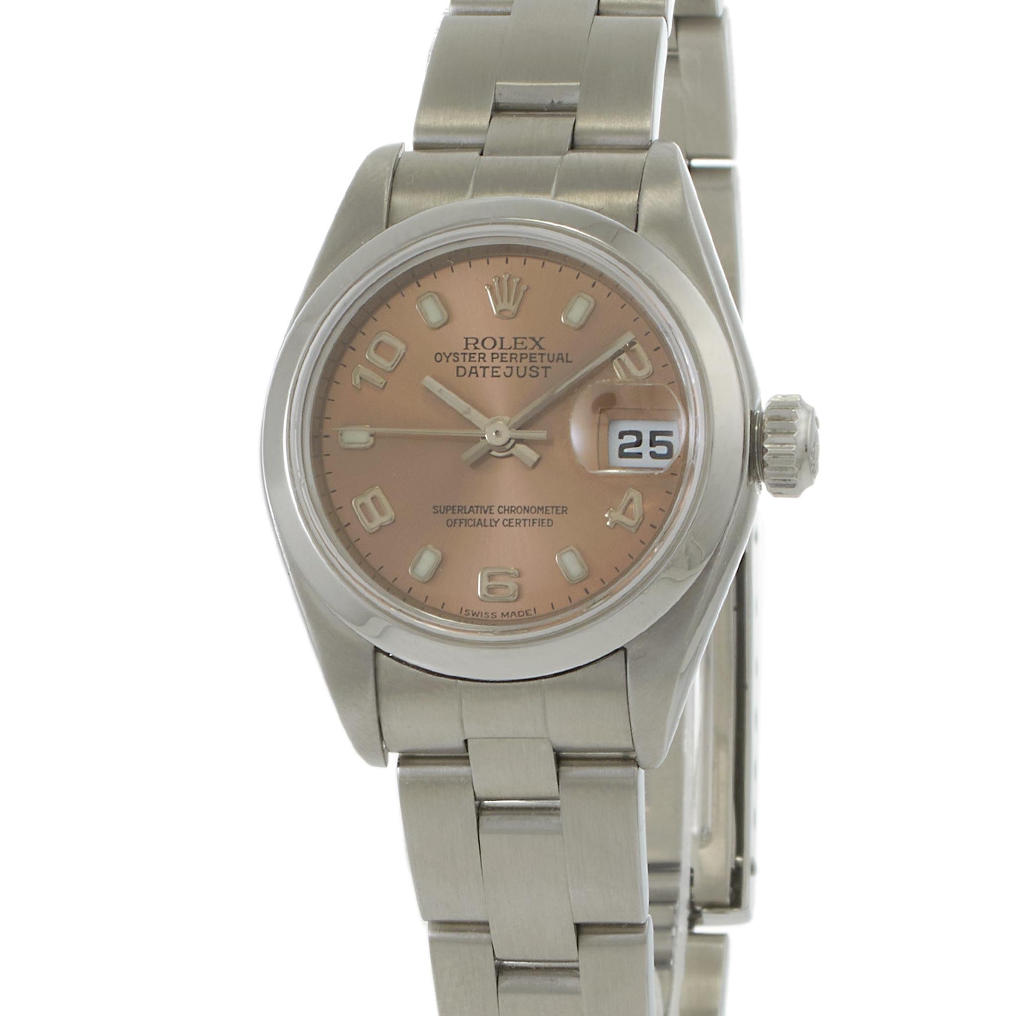 Rolex Oyster Perpetual Ref. 79160 – 26MM Stainless Steel Salmon Dial