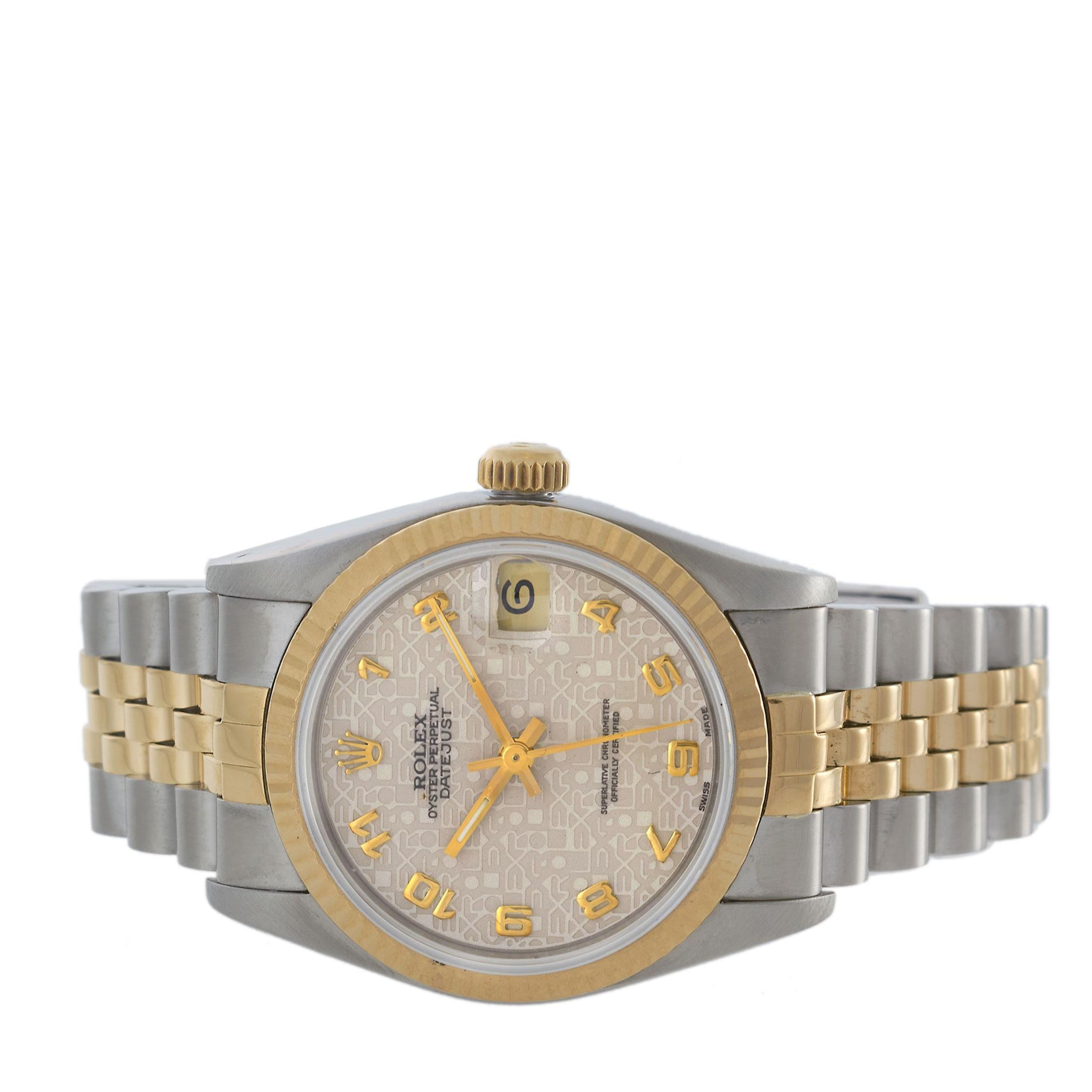 Rolex Datejust Ref. 68273 31MM Steel & 18KT Yellow Gold – Ivory Dial