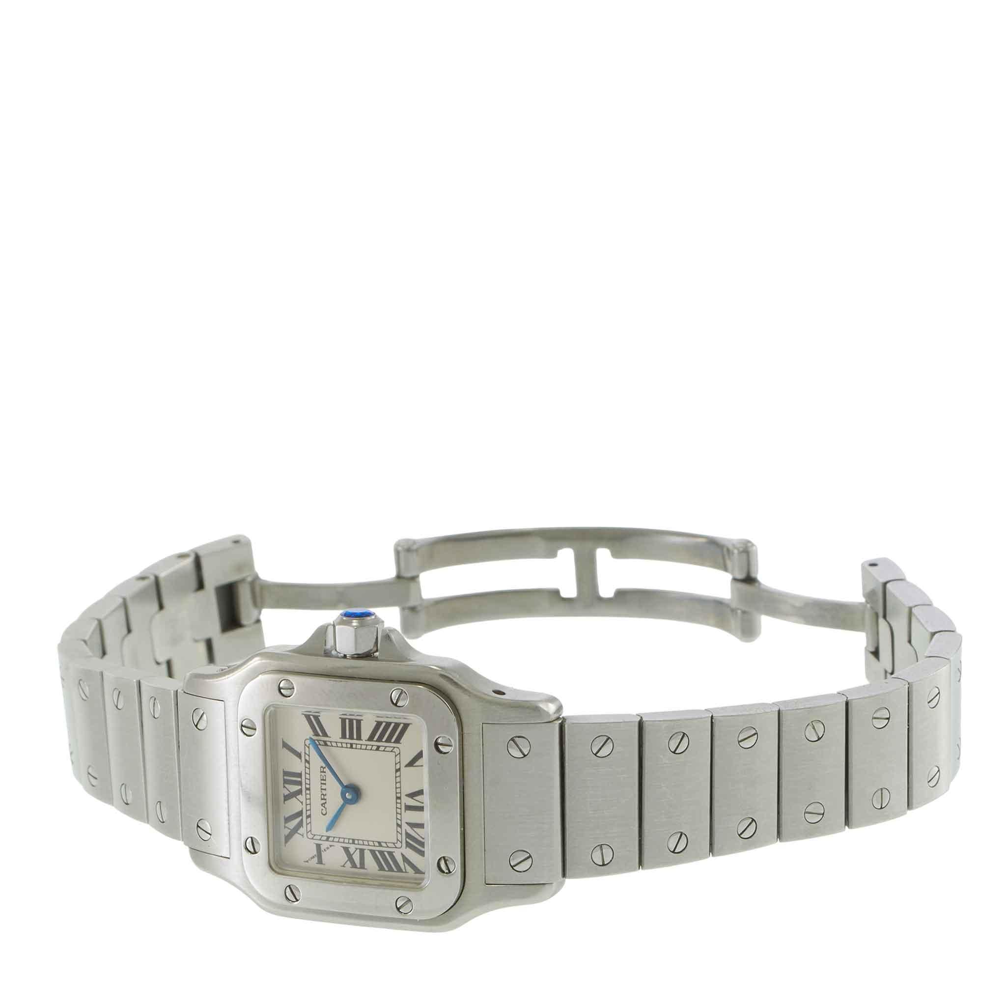 Pre-Owned 2000s Cartier Santos de Cartier Galbée Small 24MM – Ref. W20056D6