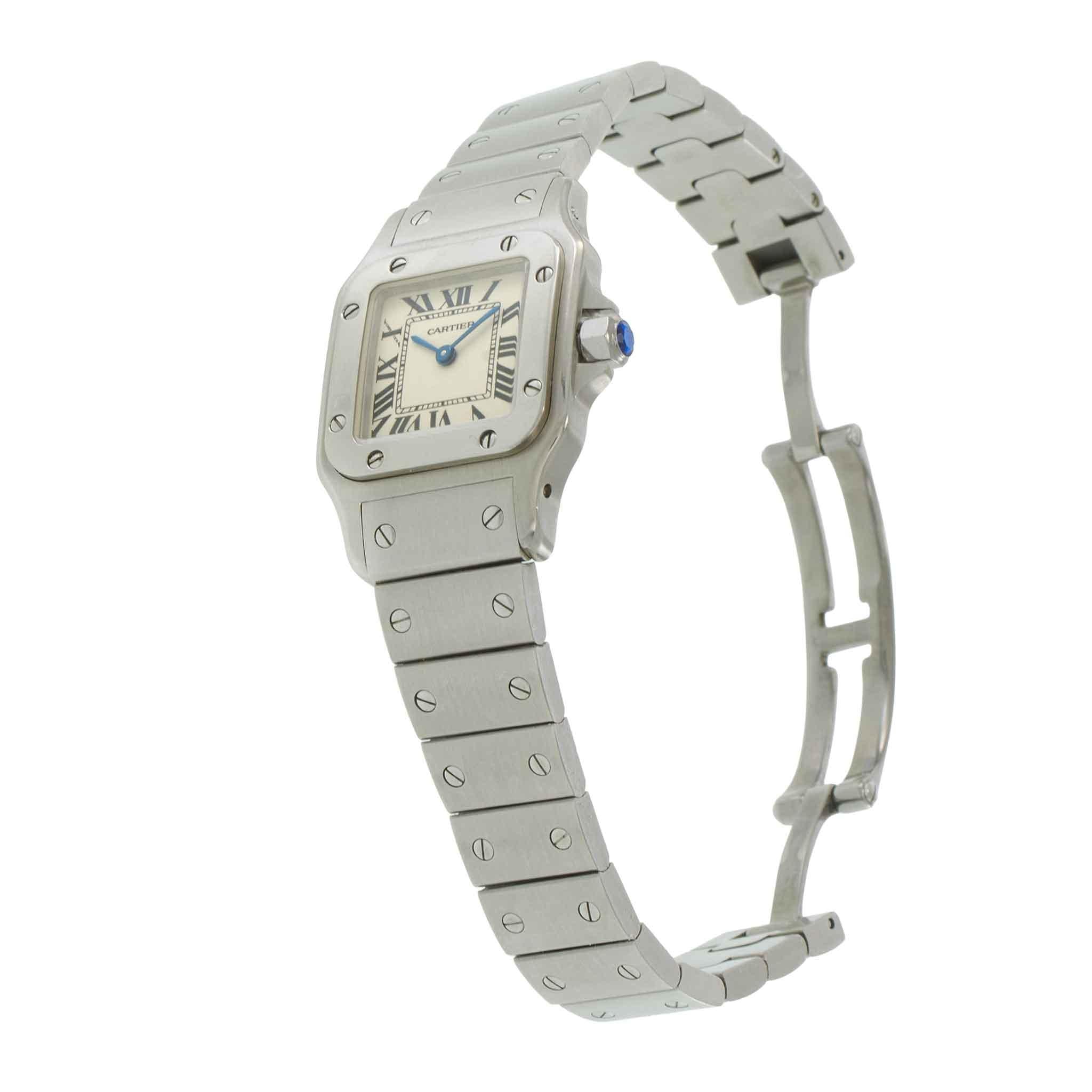 Pre-Owned 2000s Cartier Santos de Cartier Galbée Small 24MM – Ref. W20056D6