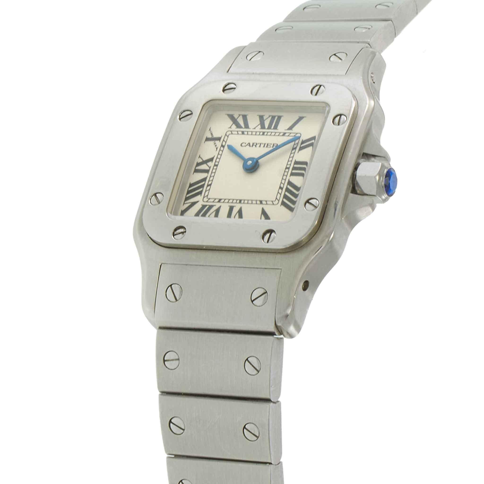Pre-Owned 2000s Cartier Santos de Cartier Galbée Small 24MM – Ref. W20056D6
