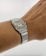 Pre-Owned 2000s Cartier Santos de Cartier Galbée Small 24MM – Ref. W20056D6